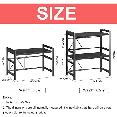 Étagère de comptoir de cuisine extensible et réglable en hauteur - 4