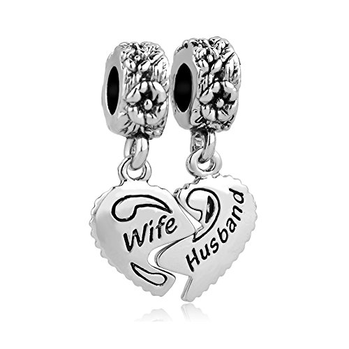 LovelyJewelry Valentines Day Gifts Wife & Husband Charms Love Family Celtic Knot Dangle For Bracelets