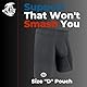 Real Men Unterwäsche für Herren, 1 oder 4 Stück, 15,2-17,8 cm, Eisseide, Herren-Boxershorts mit B & D-Beutel, D-Beutel, 3er-Pack, Schwarz, Blau, Grau, XX-Large