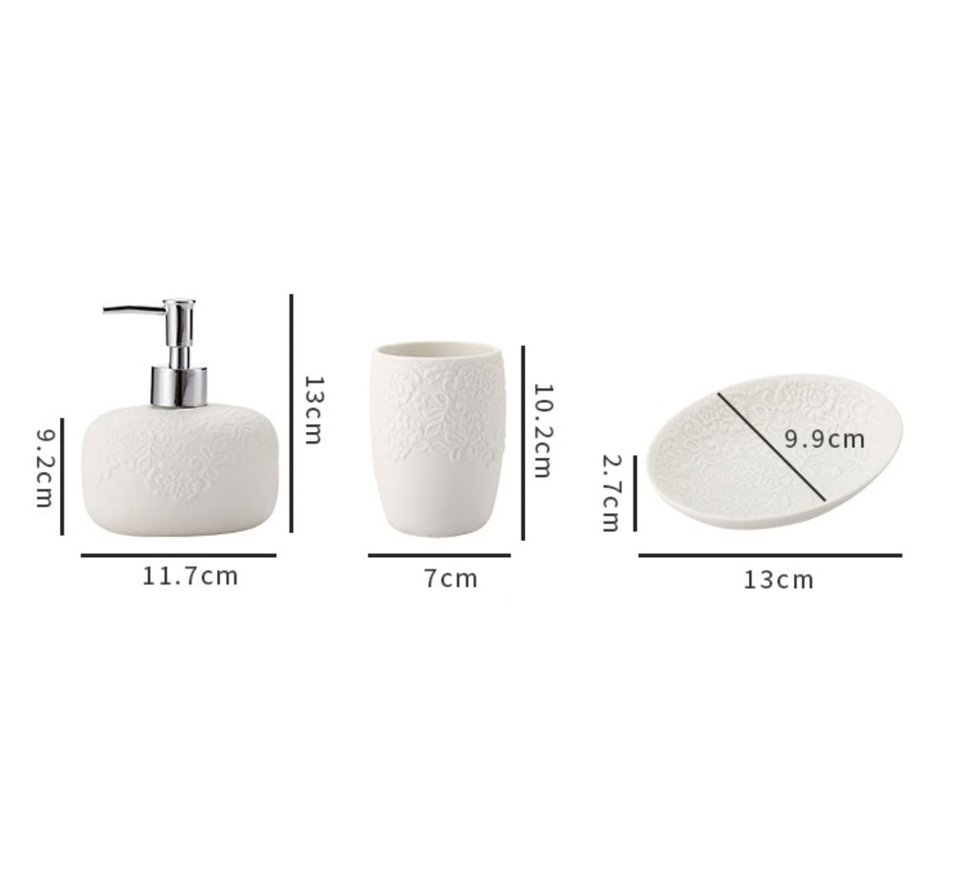 Juego de baño cerámica 4 Piezas