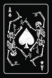 Ace Of Spades: Dancing Death Bones 6X9, Front And Back Cover Graphics, 120 Page Lined Journal Notebook Diary, Soft Cover, Matte Finish