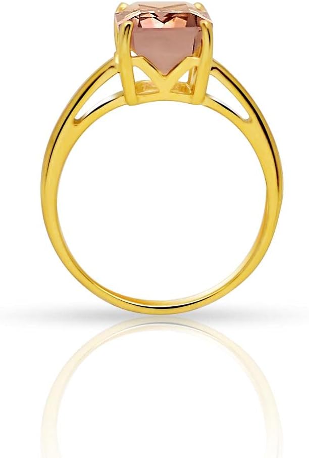 Genuine 2ct Ametrine 14k Gold Over Silver Engagement Ring Size 6, 7, 8 - Image 8