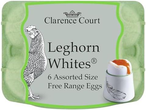 Clarence Court Traditional Leghorn Whites, Pack of 6