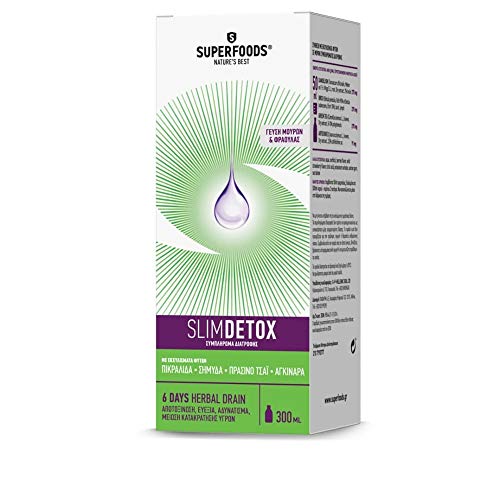 Superfoods Slimdetox Detoxification & Slimming Formula, 600ml (2 Packs)