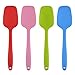 MOACC Spatole in Silicone - 500°F Resistente al Calore Spatola Antiaderente Gomma Raschietto Spatole Cucchiaio con Rivestimento Solido Igienico, Cuocere e Miscelare in Silicone Utensili, 4 Pezzi