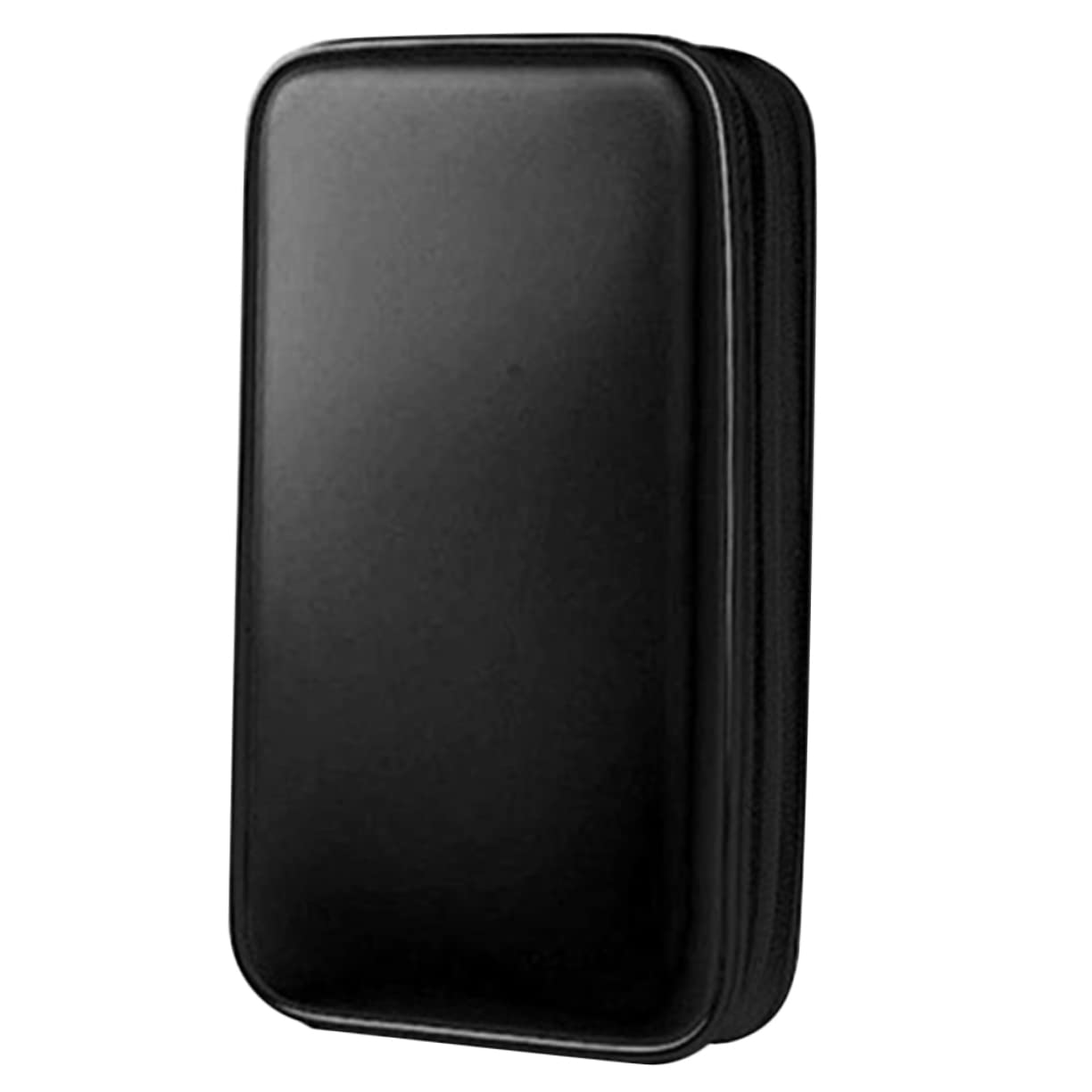 Custodia Rigida Porta CD e Dvd da Viaggio, 80 Dischi, Tessuto Antistrappo Nero Cerniera, Organizer Compatto per Auto, Casa e Trasporto Sicuro