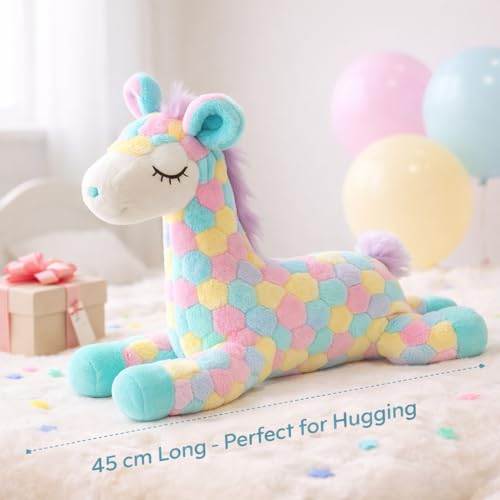Image of Babique Ziraffe Multi Plush Soft Toy Cute Kids Animal Home Decor Boys /Girls (45 cm)
