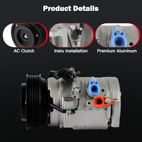 Image of CCIYU AC Compressor w /Clutch for Mitsubishi Montero 3.5L 2000-2002