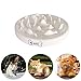 Cat Slow Feeder Bowl, DotPet Ceramic Fun Interactive Feeder Bloat Stop Cat Bowl Preventing Feeder Anti Gulping Healthy Eating Diet Pet Bowls Against Bloat, Indigestion and Obesity