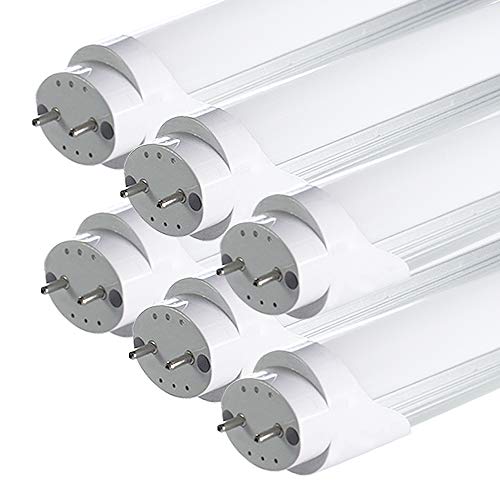 LED蛍光灯 40W形 T8直管 18W消費電力 120cm G13口金 昼光色(6500K) 高輝度 2600LM グロー式工事不要 PL保険 2年保証 家庭、事務所、病院、学校に適用 6本セット