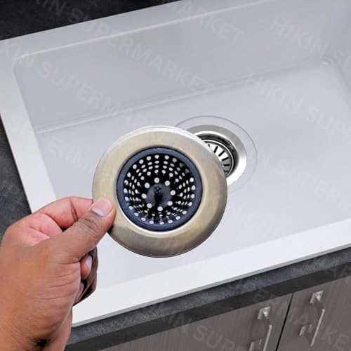 Image of Stainless Steel Kitchen Sink Strainer (Silicone Jali)