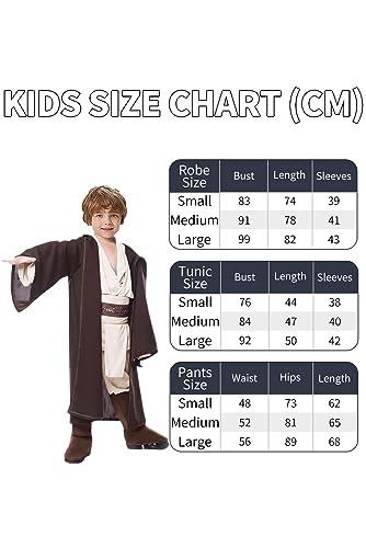 Oakamy Knight Costume Kids Child Tunic Hooded Robe Pants Belt Shoes Halloween Cosplay Costume Outfit Suit thumb #5