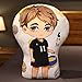 JunziWing Anime Haikyuu Peluche Cuscino Bambola, Cosplay Miya Osamu Peluche Ripiene, Regali per Gli Amici 30 Cm