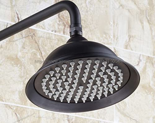 Pommeau de douche en laiton noir mat et sa douchette haut de gamme pour salle de bain chic