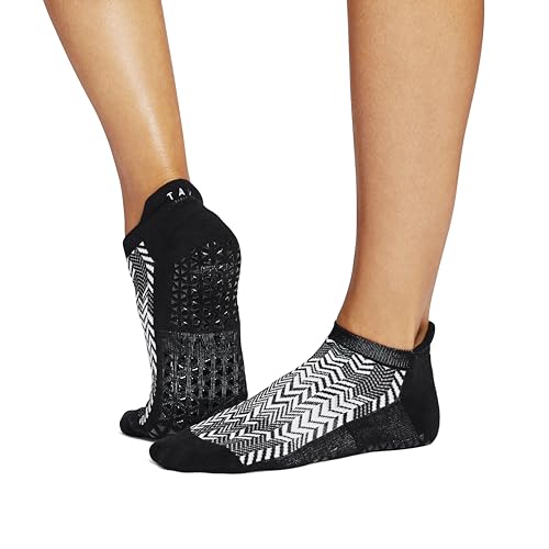Image of TAVI Savvy Pilates Socks - Grip Socks for Women with Non-Slip Grips, Heel Tab, Arch Support, Wear for Yoga, Barre