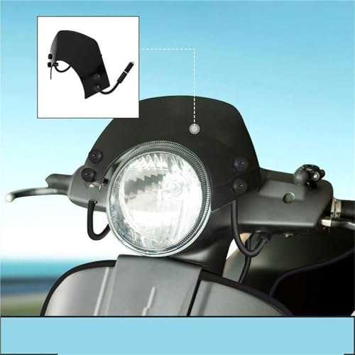 Déflecteur d'air moto protection visage et buste contre le vent GTS