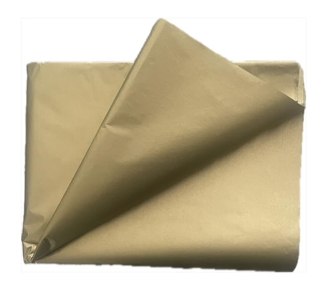 50 Sheets Gold MG Tissue Paper 20x30 Inches, Acid Free Craft Art โ image 1