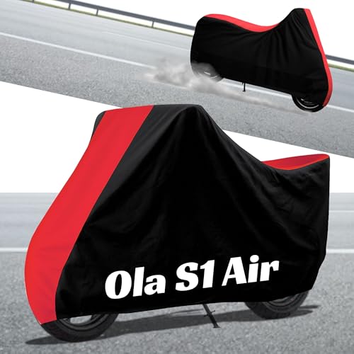Image of Stylish Water Resistant Scooty Body Cover Compatible with Ola S1 Air & All Models | UV Protection, Dustproof, Heat Resistant, Two Wheeler | New All Weather Protection, Dust & Rain