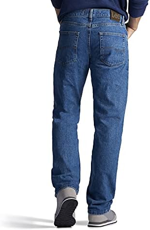Lee Men's Regular Fit Straight Leg Jean, Pepperstone, 36W x 32L