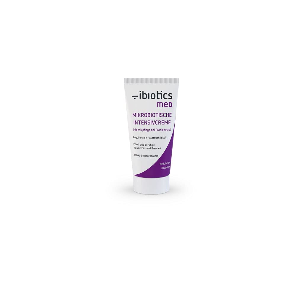 IBIOTICS med Microbiotic Intensive Cream 50 ml | Itch and Irritated Skin is Soothed | Moisturises the Skin and Regulates