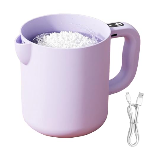 Batidora eléctrica – Cuenco de arroz con batidor para lavado | Cuenco mezclador portátil con filtro de 1 l para cocina, pastelería y lavado