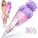 58cm Schultüte Einschulung Zuckertüte Mädchen Füllung Groß Bastelset