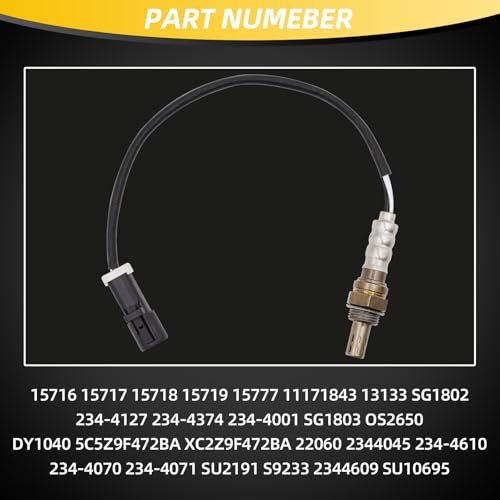 Sensor de Oxígeno Juego 4 Piezas Compatible Ford 1990-2014 miniatura 3