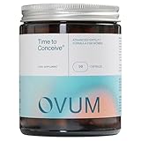 OVUM Time to Conceive® Fertility Supplement with MicroActive® CoQ10 and Methylfolate | Most Scientifically Advanced Supplement for Fertility | 30 Day Supply | Made in the UK