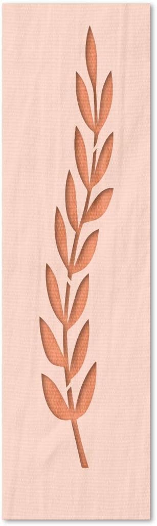 Stencil Stop Wheat Stalk Stencil - Reusable for DIY Projects, Painting, Drawing, Crafts - 14 Mil Mylar Plastic (3 x 18 inches)