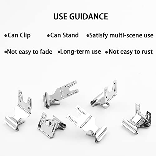 8 Pcs Metal Pop Clip Sign Clips Stand Holder, Store Price Tag Card Holder, Advertising Display Clip Holder For Price Tag #TOP3