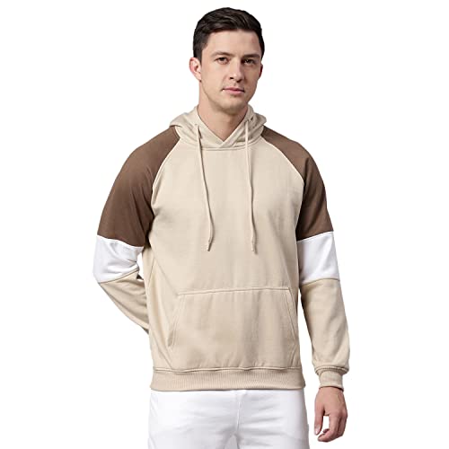 Image of HIGH Star Men's Fleece Colorblock Hooded Sweatshirt