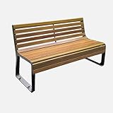 Le banc de parc est fabriqué en bois robuste et en alliage d'aluminium, ce qui garantit stabilité, robustesse et durabilité. Le grand banc peut faire face à toutes sortes de conditions météorologiques complexes.