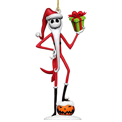 1 pcs/6 pcs L'étrange Noël de Monsieur Jack Décorations Cadeaux, Jack et Sally Sapin de Noël Ornement à Suspendre L'Étrange Noël de monsieur Jack Pendentif, Décor pour la Fête du Nouvel An Fête de Noë Cover