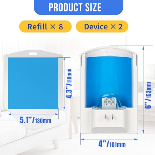 Osvdo MWD-004 Flying Insect Trap, Indoor Plug-In Fly Trap For Home, Mosquito Killer Indoor Gnat Moth Catcher thumb #4