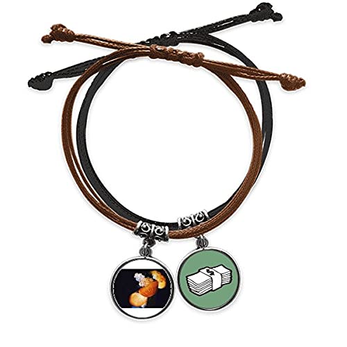 Pulsera medusa mar organismo marino cadena cuero cuerda de mano