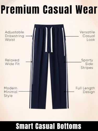 Image of GRECIILOOKS Korean Style Track Pants for Men - Loose Fit Lycra Cargo Joggers | Trendy Gym & Streetwear Bottoms with Utility Pockets (Available in Plus Size)