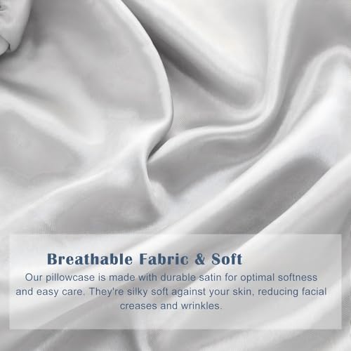 Housse de coussin cylindrique en satin pour soulager les douleurs cervicales