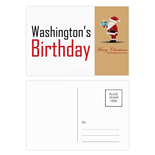 Cartes postales anniversaire de Washington lot de 20 au fini papier satiné