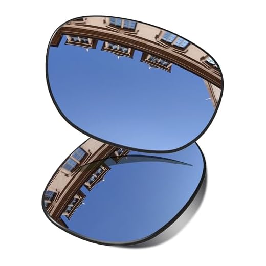 Substituição para óculos de sol quadrados Oakley Plaintiff da Vonxyz - Várias opções, Chrome Mirrorcoat Polarized, 0