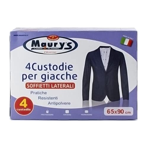 Maury's Set Di 3 Confezioni Di Copriabiti Trasparenti 140 X 65 Cm (5 Pezzi Per Confezione) - Proteggi I Tuoi Vestiti Da Polvere E Umidità