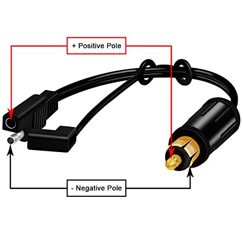 Image of BMW Cigarette Lighter Splitter Adapter - SAE Connector to DIN Plug for Car Power Charger Port