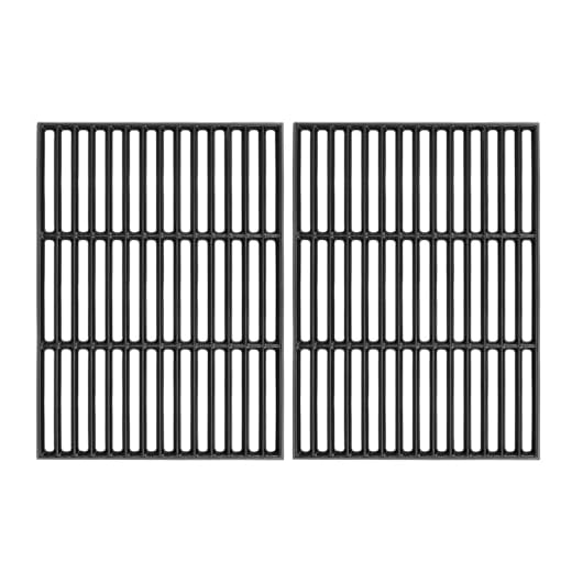 GFTIME 41.5 x 62cm Gusseisen Grillrost für Taino PRO/RED 4 und 6 Serie, Grillrost Zubehör für Burnhard Fred, Grill Roste Ersatzteil für Tepro gasgrill 3661, 2 Stück