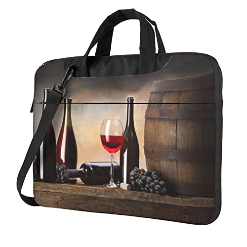 Sac Tour Eiffel bandoulière PC portable 14 pouces housse tablette bordeaux