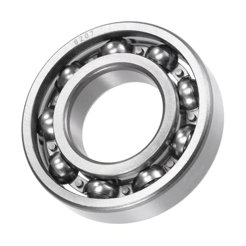 METALLIXITY Deep Groove Ball Bearings (6207, 35mm x 72mm x 17mm) 1Pcs, Chromium Steel Open Type Industrial Bearings - for Industrial Micro Motor