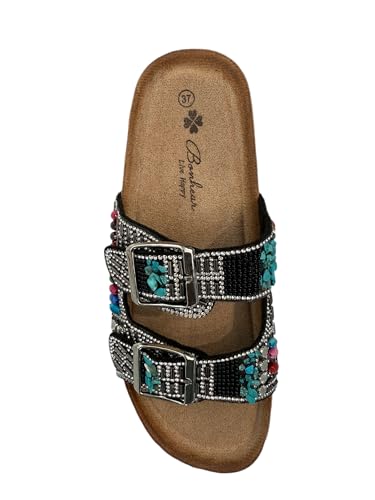 Sandales confortables contre le mal de pieds avec semelle anatomique chic