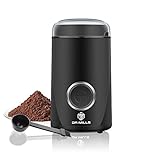 DR MILLS DM-7441 Electric Dried Spice and Coffee Grinder, Blade & Cup Made with SUS304 Stainless Steel (Black)
