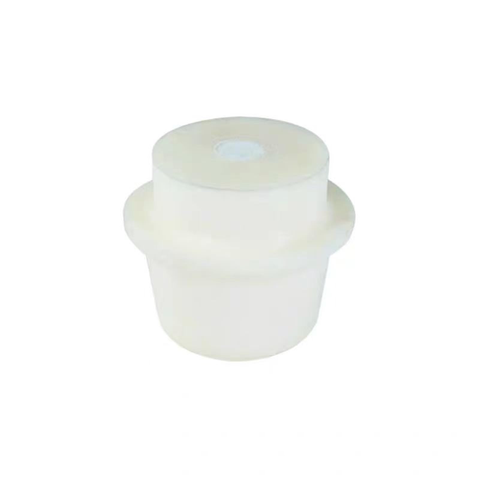 5 Stück Labor-Silikonstopfen mit Lochstopfen, Luftschleusen-Bubbler, dreieckiger Kolbenstopfen(48-53mm)