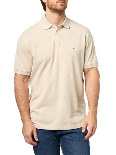 Image of Tommy Hilfiger Men's Short Sleeve Polo Shirts in Classic Fit with Stretch and Organic Pique Cotton