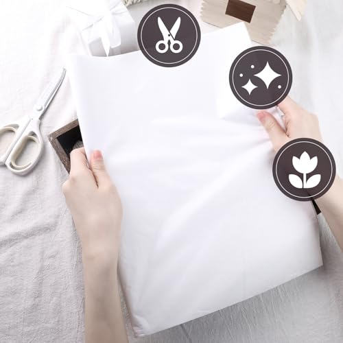 Shindel HSHD3034 200 Sheets White Tissue Paper, 20X30 Inch Large Wrapping Paper For Clothes Textiles Cups Home Supplies Gift Packing Preserving Moving Storage Diy Project thumb #3