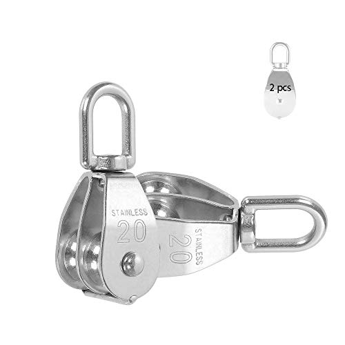 Applyvt Umlenkrolle Edelstahl - Stille Seilrolle Bis 300kg Für Fitness & Industrie